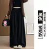 Pantalones de traje de pana para mujer en color marrón para primavera y otoño, de cintura alta, holgados, estilo casual, aptos para personas petite, de pierna recta, adelgazantes, de pierna ancha