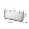 Caja de almacenamiento transparente acrílica para pared sin taladro, organizador de artículos de tocador para baño, estante multifuncional con compartimentos