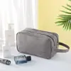Bolsa de Higiene Pessoal Masculina para Viagem Úmida e Seca, Bolsa de Viagem, Bolsa de Mão, Estilosa, Durável, Bolsa de Cosméticos de Grande Capacidade, Casual