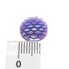 Venda Direta da Fábrica 12mm Escama de Peixe Redondo AB Banhado Resina Strass de Fundo Plano Brincos Acessórios Materiais DIY Joias