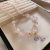 Colar de pérolas fritillary Ji sereia galvanizada a ouro real, corrente de clavícula simples francesa, colar retrô elegante e personalizado