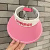 Sombreros de Sol de Verano para Niños Estilo Coreano de Copa Abierta con Ala Ancha para Niños y Niñas Sombreros de Sol con Protección UV