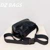 Bolso Cruzado de Moda Casual para Mujer 2022 Bolso Popular Combinable Bolso ins de Gran Capacidad Retro Oscuro Estilo Hong Kong Bolso de Hombro
