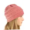 Gorro de Punto Transfronterizo para Mujer Gorro Cálido Gorro Liso Parte Superior Sólida Traje de Otoño e Invierno Gorro Gorro de Calavera para Esquí Sin Forro