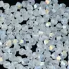 Cuentas sueltas de cristal de dos puntas con borde superior, de 4 mm, para manualidades, accesorios de joyería