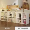 Estante, prateleira de armazenamento de piso, estante divisória semi-fechada para quarto ao lado da cama, armário de armazenamento, armário de grade, armário de oito compartimentos