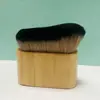 Pincel para Bronzear, Pincel de Maquiagem Extra Grande com Cerdas Macias, Pincel Multifuncional para o Corpo, Pincel Plano de Bambu, Pincel para Pescoço, Pincel de Pó para Base Lagarta
