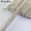 Cadena de soldadura de plata de seis filas cadena de diamantes de imitación cadena de diamantes accesorios para decoración de vestidos de novia zapatos ropa accesorios hechos a mano DIY accesorios