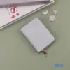 Moda Transfronteriza Cartera Pequeña con Cremallera para Mujer Bolso de Mano Portatarjetas Simple Billetera Portatarjetas de Acordeón Bolsa para Cosméticos