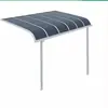 Toldo de Aleación de Aluminio Toldo Recto en Forma de L Toldo para Terraza Exterior Protector Solar y de Lluvia Toldo de Tablero de Policarbonato Transparente de Alta Resistencia Fabricante