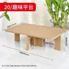 Nido para Hámster Dorado Casa Pequeña para Hámster Refrigeración de Verano Escondite de Madera Anti-Mordeduras Resistente a la Masticación Dos Pisos Luteína Pollo Villa Grande