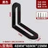 Suporte de Ângulo Espesso de Aço Inoxidável com Furo Longo Ajustável Cabeça Dupla Móvel Fixador Conector de Ângulo Reto 90 Graus Suporte de Placa Reta em Forma de L