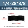 Tornillos de Fijación con Cabeza Avellanada Estándar Británico y Americano Grado 12.9, Tornillos Sin Cabeza de Allen, Tornillos de Fijación para Máquina 2 # 4 # 1/4
