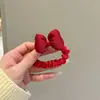 Nuevo Nuevo Año Chino Mariposa Roja Lazo Cuerda para el Cabello Estilo Occidental Cola de Caballo Elegante Cuerda para el Cabello Explotivo de Instagram Anillo para el Cabello Marubeni