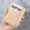Portatarjetas Transfronterizo Ultradelgado Ranuras Múltiples para Tarjetas Cartera Pequeña Monedero con Cremallera para Monedas Estilo Coreano para Mujer Monedero Pequeño para Monedas Cartera de Comercio Exterior