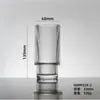 Em Estoque Atacado Copo de Vidro Simples com Listras Verticais Tamanho Grande Médio Pequeno Copo para Bebidas Copo de Água Dobrável Copo de Suco Copo de Leite