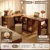 Escritorio de Madera Maciza 2026 Nuevo Modelo Esquina de Dormitorio para Niñas Tocador con Cajonera Integrada Escritorio de Computadora Doble con Forma de L para el Hogar