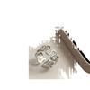 Anel Feminino Aberto Ajustável Prata Esterlina S925 Design Simples Coreano Joia de Alta Qualidade Onda Abstrata Versão Grande