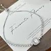 Novo bracelete de cristal com zircônia e diamantes completos para mulheres, temperamento simples, joia de flash de açúcar com luz de luxo, ajustável, atacado