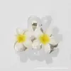 Presilha de Garra Plumeria Transfronteiriça 8cm com Flor Doce de Diamante Sintético, Novo Estilo com Flor Bauhinia de Strass Acessório de Cabelo para a Parte de Trás da Cabeça