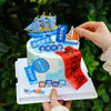 Decoración de Pastel Temporada de Graduación 2025 Adorno de Velero Lista Dorada de Nombres con un Futuro Brillante Pegatina Autoadhesiva Tarjeta para Insertar