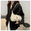 Bolso Simple de Moda con Patrón de Cocodrilo para Mujer 2024 Primavera y Verano Nuevo Estilo Coreano Bolso de Hombro de Alta Gama Bolso Sobaco de Cuero Aceitado