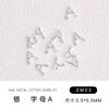 Arte de Uñas Aleación Remache Letra Oro Plata Lentejuelas para Uñas ANRSMY Oro Antiguo Plata Aleación Joyería para Arte de Uñas
