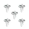 Liga Mista Prata Antiga Gravata Borboleta Pingente Pulseira DIY Chaveiro Acessório Decorativo Ornamento Pendente U108