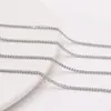 Zhongxing Acero Titanio Antidesvanecimiento Cadena Plana Forma O Pulsera Hecha a Mano DIY Cadena de Extensión para Collar Accesorios de Joyería con Borla Venta al por Mayor