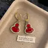 Novos Brincos de Cabacinha Brilhantes Estilo Chinês Retrô para Mulheres, Moda de Luxo Leve, Brincos Versáteis da Moda, Acessórios de Orelha Personalizados de Alta Qualidade