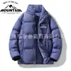 Moda Casual Estilo Pareja Cuello Alto Múltiples Colores Opcionales Chaqueta de Algodón Otoño e Invierno Marca de Moda Color Sólido Versátil Engrosado Cálido Abrigo de Algodón