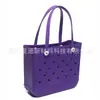 Bolso de Playa Eva con Agujeros Bolso de Mano Bolsa de Natación Color Caramelo Cesta de Compras Bolsa Estilo Camping al Aire Libre Bolso Tote de Gran Capacidad