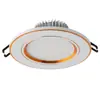 Foco de techo de baldosas cilíndrico empotrado para sala de estar, luz de agujero, luz doméstica de cobre, público abierto