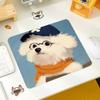 Cartoon bonito cão mouse pad tamanho pequeno computador tapete de mesa tapete de jogo antiderrapante borda bloqueio engrossado internet café e-sports tapete de mesa