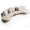 Sofá tejido de cuerda para exteriores Tejido de ratán Patio a prueba de lluvia Protector solar Muebles Balcón exterior Jardín interior Silla de ratán en arco totalmente equipada
