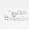 Prata Pura 999 Acessórios de Cintura Pequena Contas Espaçadoras Acessórios para Colar Pulseira DIY Acessórios de Prata Pura Trançados à Mão