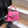 Bolsas para Mulheres 2025 Nova Moda Retrô de Verão Bolsa Quadrada Pequena Portátil Simples e Versátil para o Dia a Dia Bolsa Transversal Casual para o Trabalho