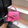 Bolsa Feminina da Moda 2025 Outono Moda Nova Estampa Crocodilo Pequena Bolsa Quadrada Versátil Bolsa de Ombro Axilar
