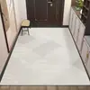 Alfombra de Entrada Transfronteriza Estilo Moderno Sencillo Felpudo Doméstico Resistente a la Suciedad Antideslizante Absorbente de Agua Vestíbulo Alfombra de Piso de Terciopelo de Cristal Dropshipping