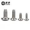 Tornillo Triangular de Diente Triangular Grado 10.9 Niquelado Cabeza Redonda Tornillo Triangular Perno de Bloqueo Automático Cabeza Phillips Tornillo Autorroscante
