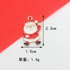 Joias DIY gota de óleo liga floco de neve de Natal casa sino velho brinco chaveiro acessórios pingente