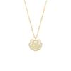 Collar candado Ruyi Jinhongyu totalmente incrustado para mujer oro 14K nuevo chino candado de larga vida colgante de jade Hetian estilo celebridad de internet ins