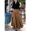 9730 Big Love Beauty Yiyuan 2022 Primavera Nueva Moda Ajustado Cuello Alto Camiseta Base Cintura Alta Adelgazante Vestido Midi Moderno