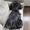 2026 Seda de Amora Seda Genuína Crepe Duplo Estampa Romântica de Borboleta Saia Cauda de Peixe Vestido Modelador de Cintura Atacado H02GQ8162