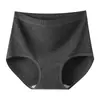 Ropa interior de algodón de color para mujer de talla grande, de cintura media, extragrande para damas de talla grande 100 kg, sin costuras, alta elasticidad, que se ajustan a la cadera, calzoncillos
