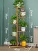Prateleira de flores verde para ambientes internos, multicamadas, de ferro forjado, leve, luxuosa, varanda, vaso de flores de clorofila carnuda, suporte de armazenamento de chão para sala de estar