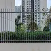 Valla de patio de acero galvanizado, tubo de acero galvanizado, patio exterior de villa, área de fábrica, valla protectora de área residencial, valla de ingeniería de acero galvanizado