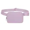 Bolso Lulu del mismo estilo en stock, riñonera antisalpicaduras, riñonera deportiva de nailon para correr, riñonera para teléfono móvil para hombres y mujeres.