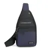 Bolsa de Peito Masculina Grande Capacidade Estilo Coreano Nova Bolsa Transversal Impermeável de Tecido Oxford Bolsa Esportiva Casual Tendência Multifuncional