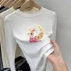 Ropa infantil de forro polar de doble cara, top para niña, nuevo estilo otoño/invierno, adecuado para usar en exteriores, camiseta básica de cuello redondo moderna